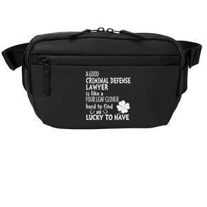 A Good Criminal Lawyer Is Like A 4 Leaf Clover St Patricks Gift Crossbody Pack