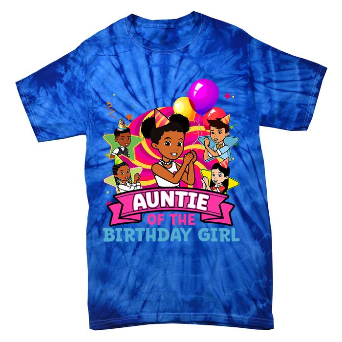 Auntie Gracies Corner Birthday Dolls Cute Party Tie-Dye T-Shirt