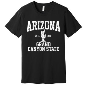 Arizona Grand Canyon State Cactus Souvenir Gift Premium T-Shirt