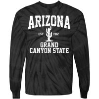 Arizona Grand Canyon State Cactus Souvenir Gift Tie-Dye Long Sleeve Shirt