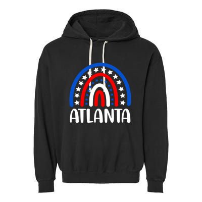 Atlanta Georgia Cool Gift I Love Atlanta Georgia Usa Gift Garment-Dyed Fleece Hoodie