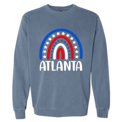 Atlanta Georgia Cool Gift I Love Atlanta Georgia Usa Gift Garment-Dyed Sweatshirt