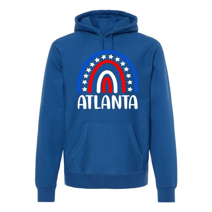 Atlanta Georgia Cool Gift I Love Atlanta Georgia Usa Gift Premium Hoodie