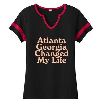 Atlanta Georgia Changed My Life Ladies Halftime Notch Neck Tee