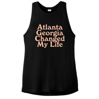 Atlanta Georgia Changed My Life Ladies PosiCharge Tri-Blend Wicking Tank