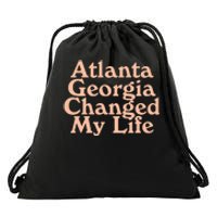 Atlanta Georgia Changed My Life Drawstring Bag