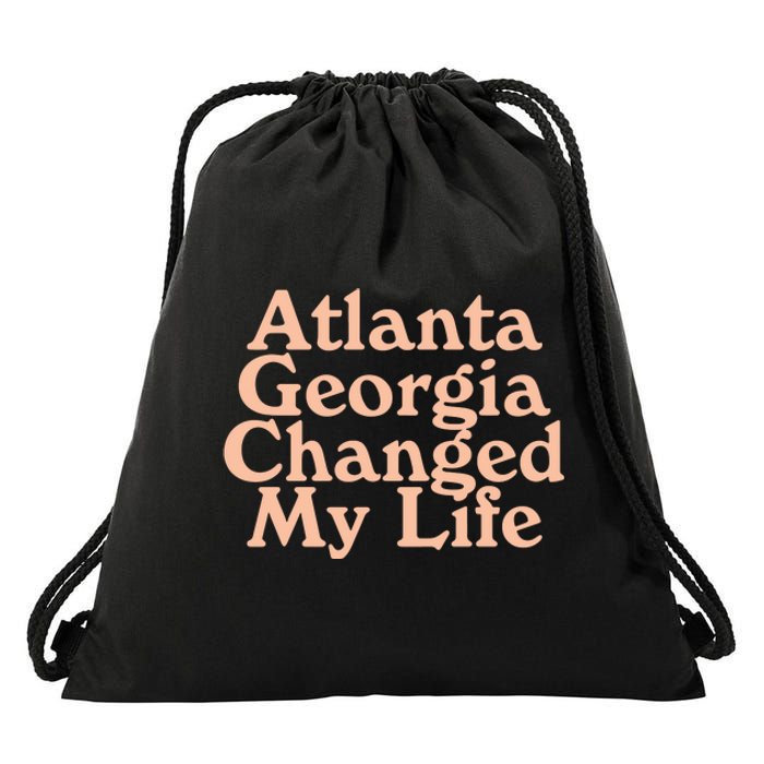 Atlanta Georgia Changed My Life Drawstring Bag