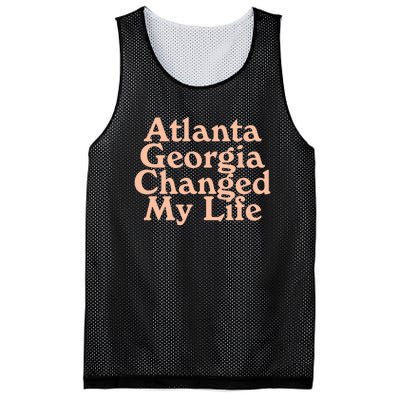 Atlanta Georgia Changed My Life Mesh Reversible Basketball Jersey Tank