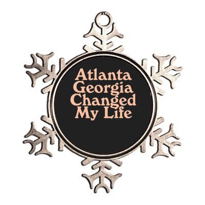 Atlanta Georgia Changed My Life Metallic Star Ornament