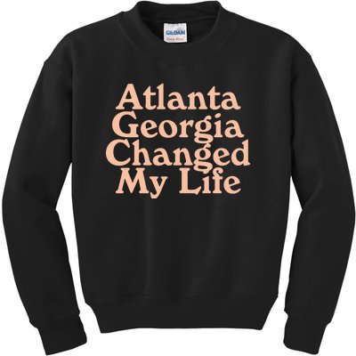 Atlanta Georgia Changed My Life Kids Sweatshirt