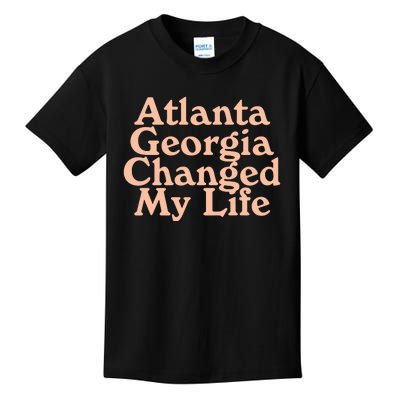 Atlanta Georgia Changed My Life Kids T-Shirt