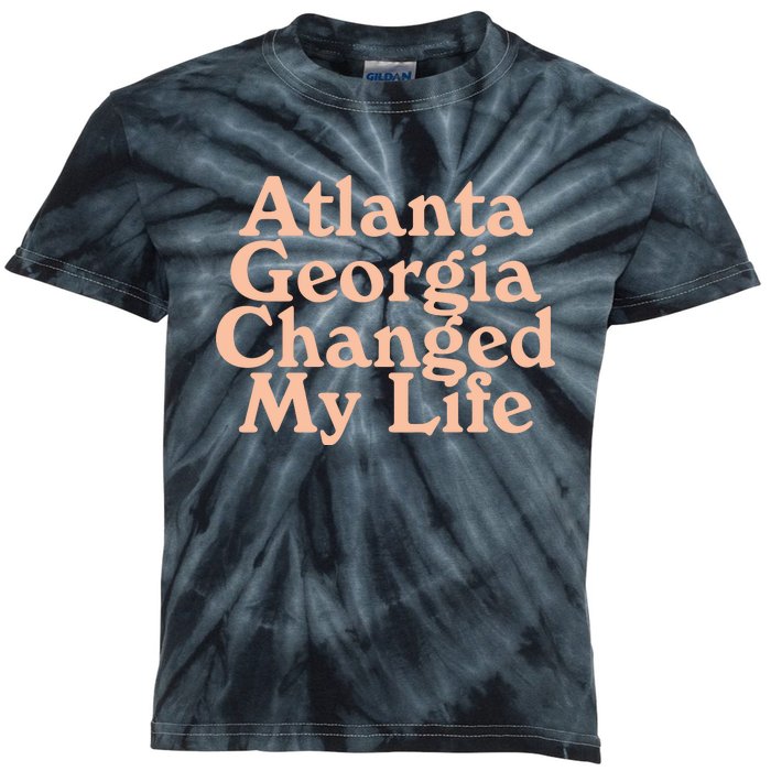 Atlanta Georgia Changed My Life Kids Tie-Dye T-Shirt