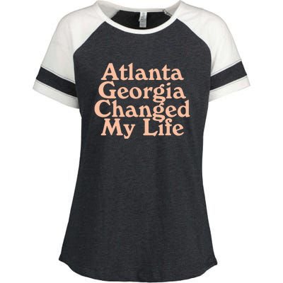 Atlanta Georgia Changed My Life Enza Ladies Jersey Colorblock Tee