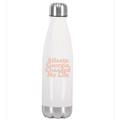 Atlanta Georgia Changed My Life Stainless Steel Insulated Water Bottle