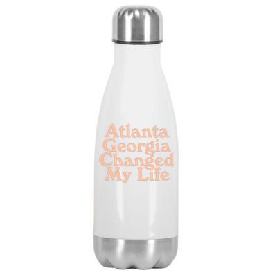 Atlanta Georgia Changed My Life Stainless Steel Insulated Water Bottle