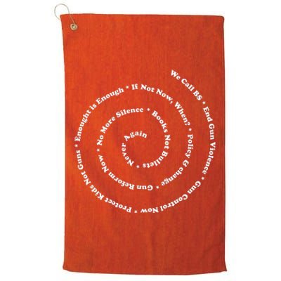 Anti Gun Control Wear Orange End Gun Violence Trend Platinum Collection Golf Towel