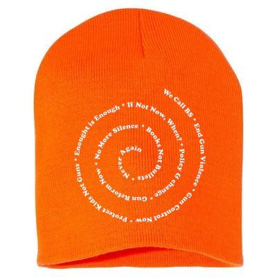 Anti Gun Control Wear Orange End Gun Violence Trend Short Acrylic Beanie