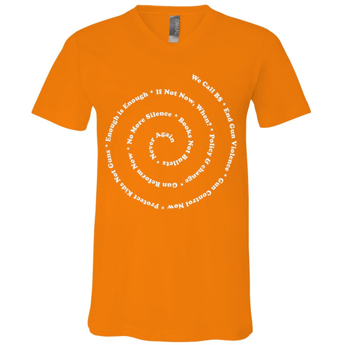 Anti Gun Control Shirt Wear Orange End Gun Violence V-Neck T-Shirt