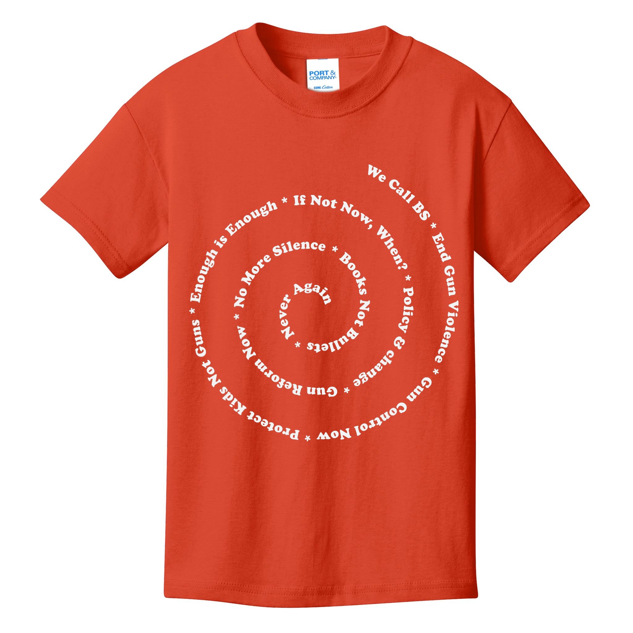 Anti Gun Control Shirt Wear Orange End Gun Violence Kids T-Shirt