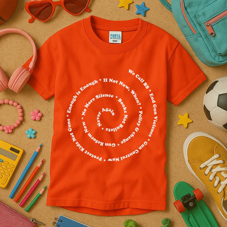 Anti Gun Control Shirt Wear Orange End Gun Violence Kids T-Shirt