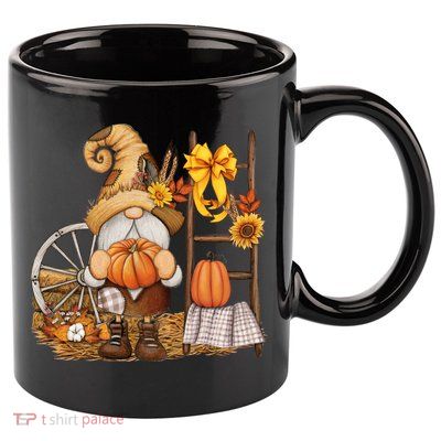 Autumn Gnome Cute Fall Season 11oz C Handle Ceramic Mug
