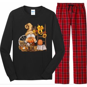 Autumn Gnome Cute Fall Season Long Sleeve Pajama Set