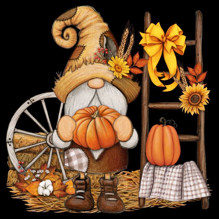 Autumn Gnome Cute Fall Season Poster
