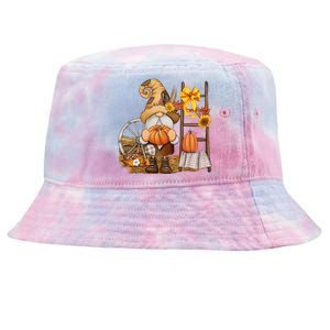 Autumn Gnome Cute Fall Season Tie-Dyed Bucket Hat