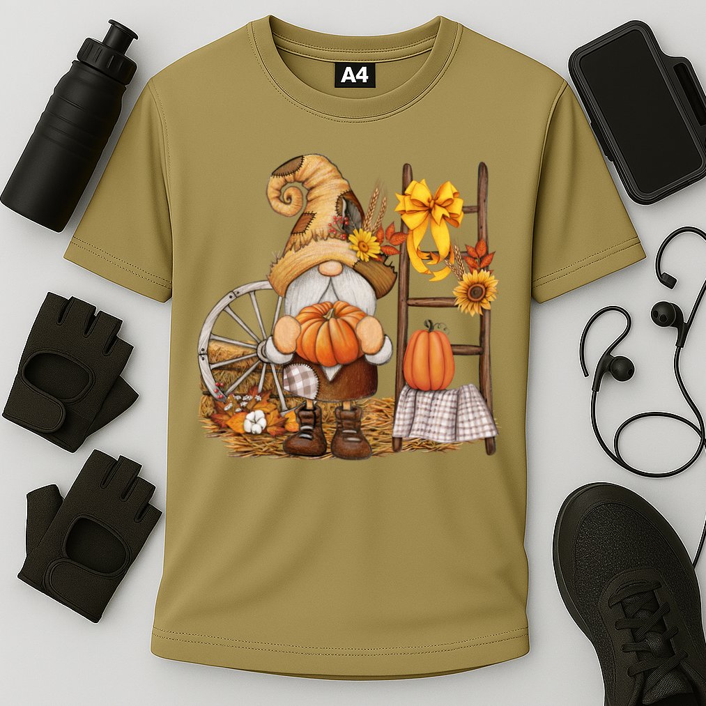Autumn Gnome Cute Fall Season Cooling Performance Crew T-Shirt