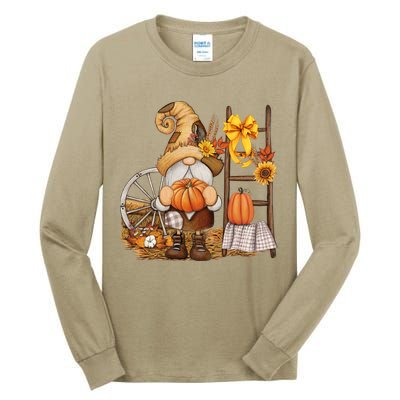 Autumn Gnome Cute Fall Season Tall Long Sleeve T-Shirt