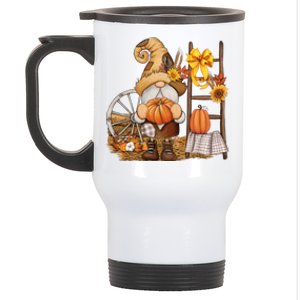 Autumn Gnome Cute Fall Season Stainless Steel Travel Mug