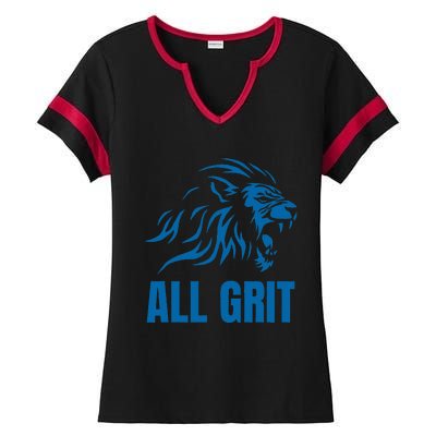 All Grit Detroit Ladies Halftime Notch Neck Tee