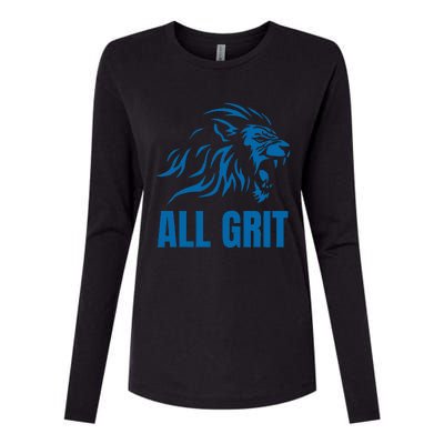 All Grit Detroit Womens Cotton Relaxed Long Sleeve T-Shirt