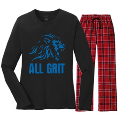 All Grit Detroit Women's Long Sleeve Flannel Pajama Set 