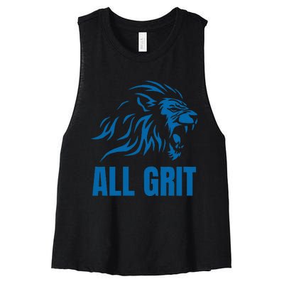 All Grit Detroit Women's Racerback Cropped Tank