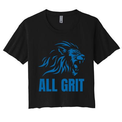 All Grit Detroit Women's Crop Top Tee