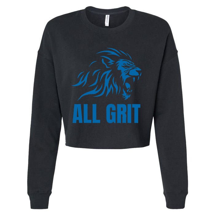 All Grit Detroit Cropped Pullover Crew