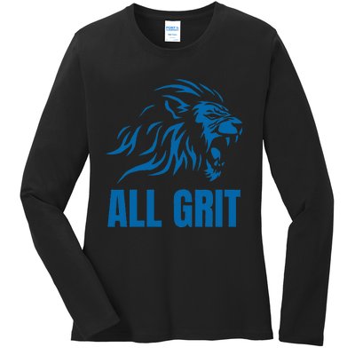 All Grit Detroit Ladies Long Sleeve Shirt