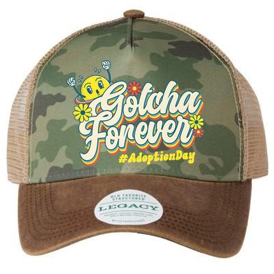 Adopt Gotcha Day Gotcha Forever Family Adoption Day Legacy Tie Dye Trucker Hat