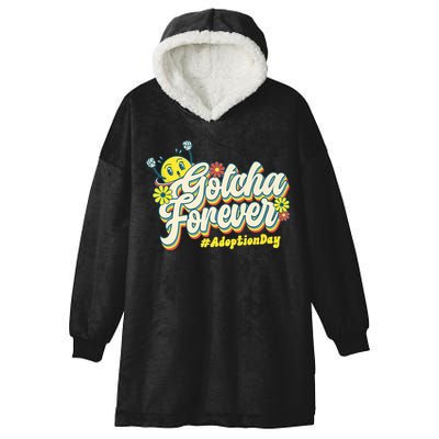 Adopt Gotcha Day Gotcha Forever Family Adoption Day Hooded Wearable Blanket