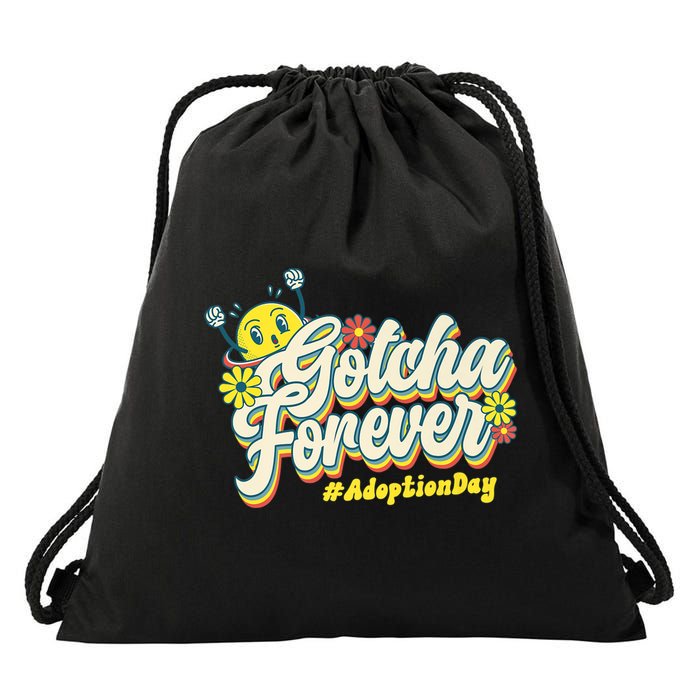 Adopt Gotcha Day Gotcha Forever Family Adoption Day Drawstring Bag