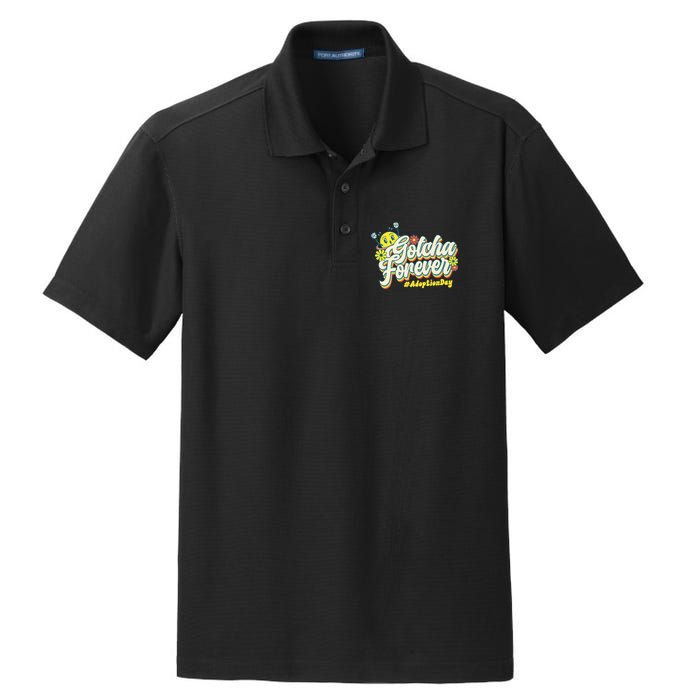 Adopt Gotcha Day Gotcha Forever Family Adoption Day Dry Zone Grid Polo