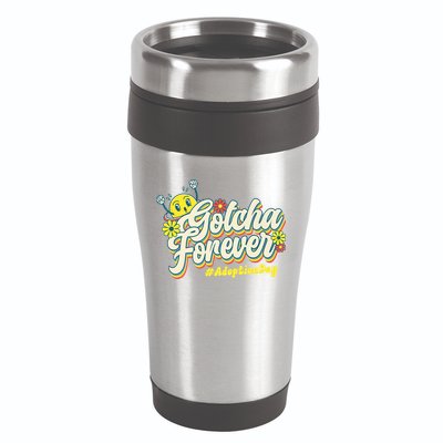 Adopt Gotcha Day Gotcha Forever Family Adoption Day 16oz Travel Tumbler