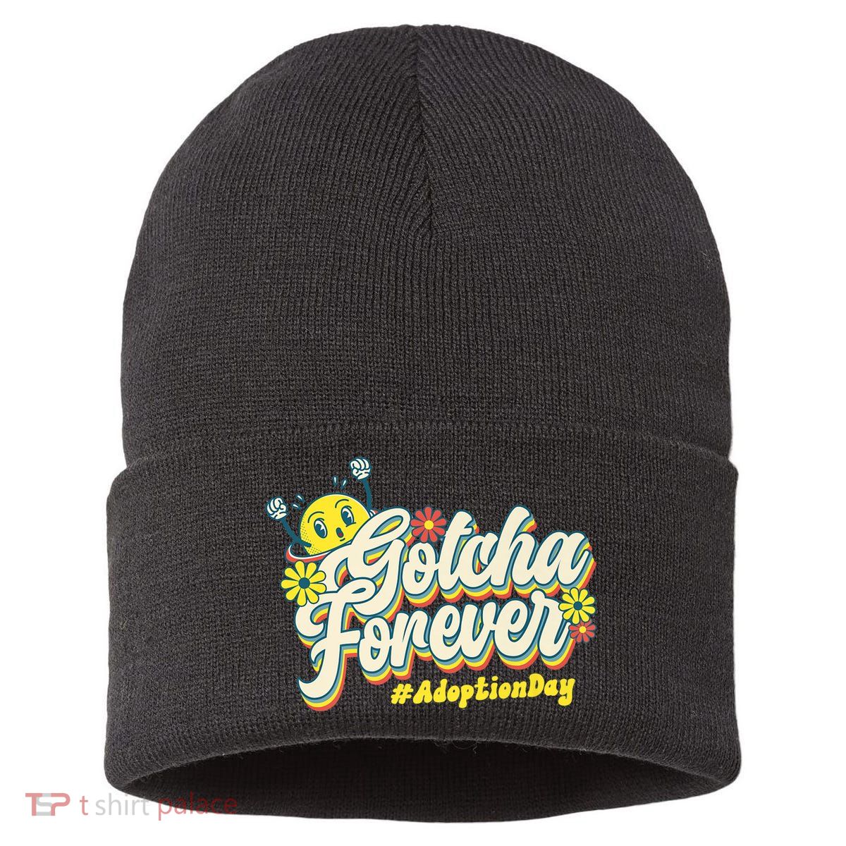 Adopt Gotcha Day Gotcha Forever Family Adoption Day Sustainable Knit Beanie