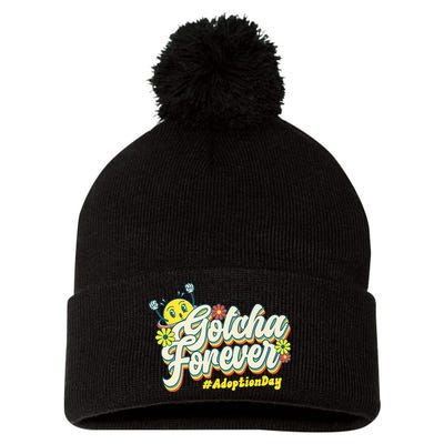 Adopt Gotcha Day Gotcha Forever Family Adoption Day Pom Pom 12in Knit Beanie