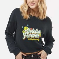 Adopt Gotcha Day Gotcha Forever Family Adoption Day Cropped Pullover Crew