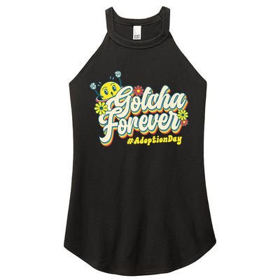 Adopt Gotcha Day Gotcha Forever Family Adoption Day Women's Perfect Tri Rocker Tank