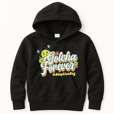 Adopt Gotcha Day Gotcha Forever Family Adoption Day Kids Hoodie