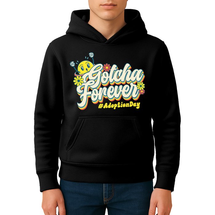 Adopt Gotcha Day Gotcha Forever Family Adoption Day Kids Hoodie