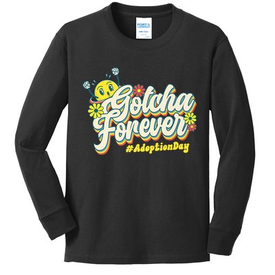 Adopt Gotcha Day Gotcha Forever Family Adoption Day Kids Long Sleeve Shirt